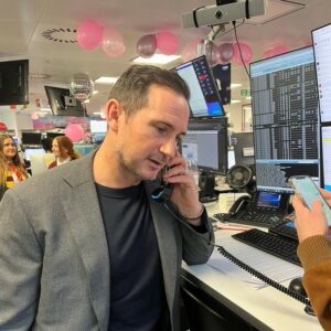 Frank Lampard on the phones